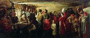 Andrei Ryabushkin Peasant Wedding in the Tambov guberniya France oil painting artist